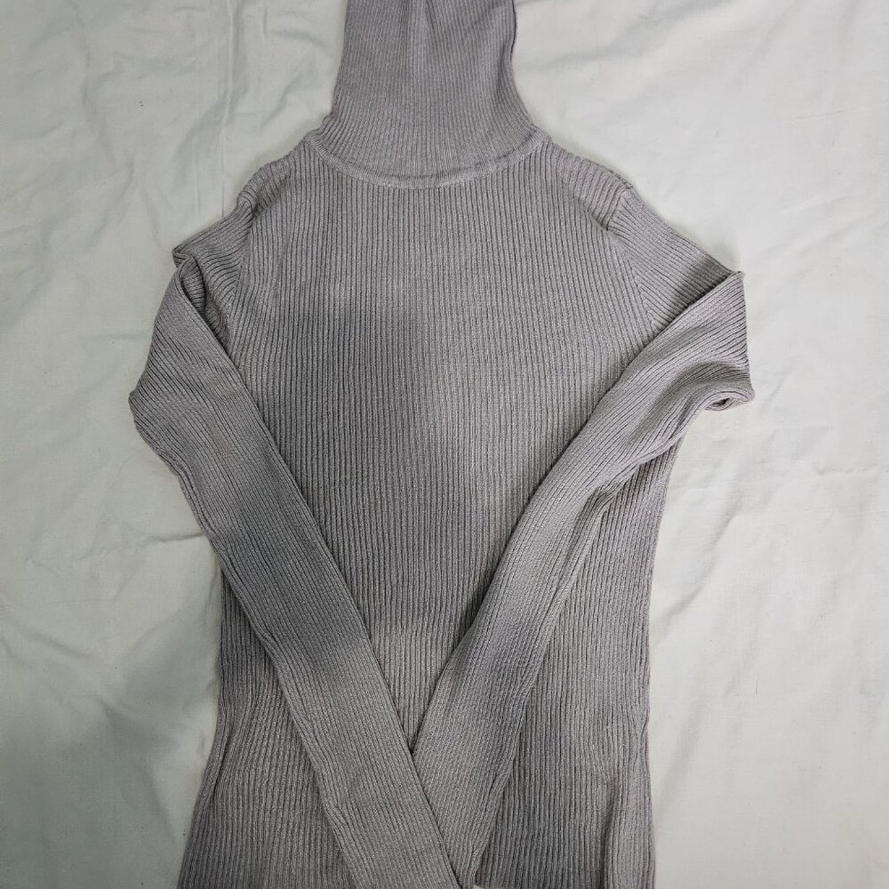 Bluenotes Ribbed Knit Turtleneck Sweater